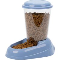 FERPLAST Distributeur croquettes Zenith 3L en plastique - 29,2x20,2x28,8 - Bleu - Chien et chat