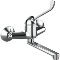 Wandmontierter Einhebelmischer mit klinischem Hebel - Ten Line, Chrom