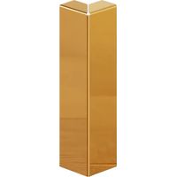 Ilcom FCL Außenecke für FC-Sockelleiste aus Edelstahl 60mm x 20mm x 10mm - Gold poliert