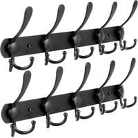 Appendiabiti da parete FOREHILL, 2 confezioni da 15 ganci da parete in acciaio inossidabile per cappotti, asciugamani, accappatoi, bagno, corridoio