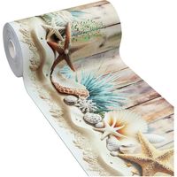 Tapis Cuisine PVC Souple Tapis De Couloir Résistant Aux Taches Caoutchouc Antidérapant Souple Étoile De Mer - 51x140 cm