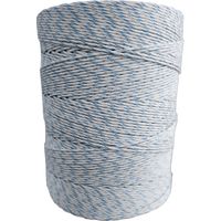Fil de clôture électrique Premium - blanc/bleu - 1000 m, 9 conducteurs