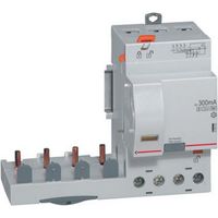 Bloc différentiel adaptable à vis DX³ pour disjoncteur 1 module par pôle 4 Pôles 400V 63A type F 300mA sélectif LEGRAND 410555