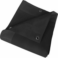 Lona para Cochera Microperforada 4x5 m Negra - Garantía de 5 años TECPLAST - MP460CP - Lona de PVC Permeable - Hecha en Francia