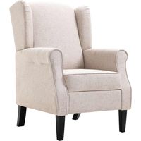 Fauteuil relax Fauteuil beige tissu