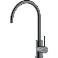 Swiss Aqua Technologies Miscelatore per lavabo Aurum 36,3 cm con leva e braccio girevole, metallo spazzolato (SATBAUR280BGM)
