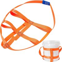Drum Sling, 5 Gallon Pail Harness with 200Lbs Capacity, Heavy Duty Polyester Webbing Sling for Garden, Construction, Pool Maintenance, Boat, Camping