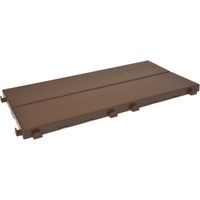 Piastrelle autobloccanti in Plastica con Finitura ad Effetto Legno 37,7 x 18,6 cm da Interno Esterno e Giardinoi PEZZI 8 Colore: 4c2b11