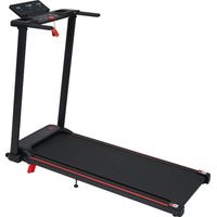 CAIziTapis de course avec inclinaison de 8 %, tapis de course portable pour la maison avec poignée, tapis de course pliable 1–12 km/h et capacité de charge de 120 kg, 3,0 PS, 4 pieds réglables, touche