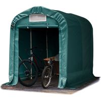 TOOLPORT 1,6x2,4m Heavy Duty Carport PVC PVC 800 N Tent Portable Garage Storage Shelter 100% waterproof in dark green