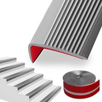 Nez de marche profilé d'escalier, PVC, adhésif et antidérapant, bande de bordure, 52.5cm