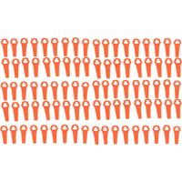 100 Rasenmähermesser aus Kunststoff – Ersatzteile zum Mähen und Trimmen von Pflanzen