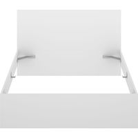 DEKIT LAGO - CAMA PARA DORMITORIO 135/140X190 CON DOS MESITAS DE 2 CAJONES - BLANCO - 100 x 246 x 195