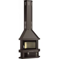 Chimenea Leña Rincón FM Modelo C-300 RK Cristal Serigrafiado.