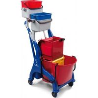 Chariot de lavage vega 305 equipe d'1 seau 28l, 1 presse et 2 seaux 4l - DME - Chariots de lavage