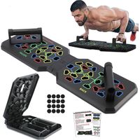12 in 1 push-up board Opvouwbaar Draagbaar Push-up handgrepen met handvat Voor training van het hele lichaam Effectieve Effectieve training van de bovenlichaamspieren