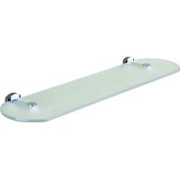 Tablette avec support - Décor : Chromé - Hauteur : 54 mm - Largeur : 533 mm - Matériau : Acier inoxydable - Profondeur : 140 mm - OCMEI