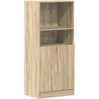 vidaXL Kitchen Cabinet Sonoma Oak 57x41,5x131,5 cm Engineered Wood