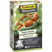 Fertilizzante orto - ALGOFLASH NATURASOL - Pomodori, zucchine, peperoni - Lunga durata - 800 g - UAB