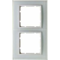 Berker B7 Cornice 2 elementi vetro / bianco polare 10126909