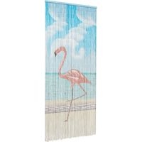 vidaXL Insect Door Curtain Multicolor 200 x 90 cm Bamboo