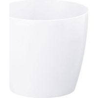 Vaso da fiori con coperchio in plastica, bianco, 13,5 cm, Magnolia