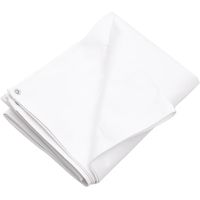 Bâche 260 g/m² 6x6 m Blanc PEHD