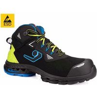 Scarpe alte antinfortunistiche Base Boston B1712A S3S ESD SC LG FO SR Vegan - 44 - Black