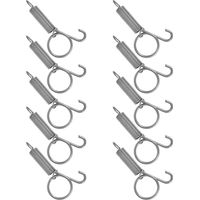 10pcs Rabbit Cage Door Hook Cage Door Spring Hook for Rabbit Indoor Bird Utensil Fixed for Hutch Accessories and Bunny Use