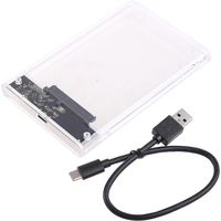 Boîtier pour disque dur 2,5" SATA vers USB 3.1, adaptateur pour disque dur