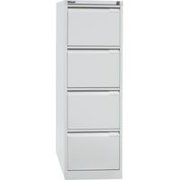 BISLEY Hängeregistratur Schrank - 4 Schübe Lichtgrau