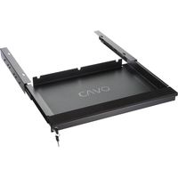 CAVO Laptop Schreibtischschublade schwarz abschließbar Tischschublade für den Unterbau 580 x 446 x 55 mm