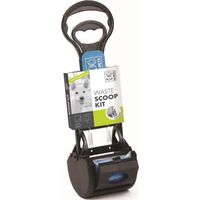 M-PETS Kit pelle a déjection Waste Scoop Kit - 38x12x10,5cm - Noir et bleu - Pour chien
