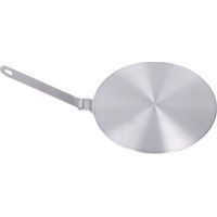 Plaque diffuseuse de chaleur inox pour cuisinière à induction, avec poignée - Modèle 20 cm