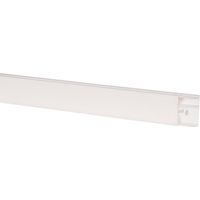 Moulure Keva 50mm x 20mm – Fond + couvercle – 2 compartiments – Longueur 2m – Blanc artic – Pour intégration électrique – Planet Wattohm