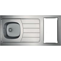 Moderna – Évier kitchenette 1 bac inox réversible 1200mm – Isolation phonique – Compatible dominos MT+ – Résistant à la corrosion – Égouttoir 5 bandes
