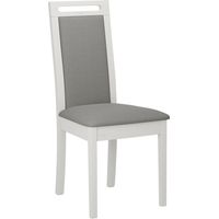 Chaise Victorville 344, Blanc, 96x47x52cm, Tapisserie, En bois, Bois
