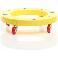 Wiltec Transportroller 136 kg 405 mm, rund, Möbelroller, Rollbrett mit 4 Lenkrollen, Möbelhund als Umzugshilfe