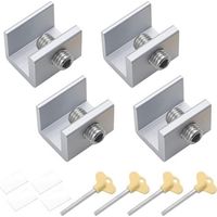 Connecteur de pommeau de Douche à Grand débit d'eau - Bras dextension réglable - Joint à rotule - Adaptateur Universel en Laiton - pour Salle de Bain - Noir