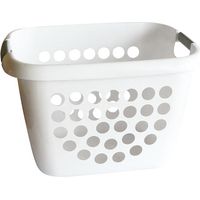 Wäschekorb Bimaterial 28l - Weiß - Laguelle