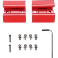 Ortviai Support d'angle pour rail d'atelier – Adaptateur aluminium 6061 T6 et acier inoxydable pour système Packout (DY1305 Rouge)