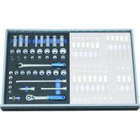 Gedore Steckschlüssel-Sortiment 3/8 in Check-Tool-Modul, 43-tlg.