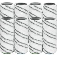 de 8Rouleaux de Rechange pour Rouleaux Multi-Surfaces Karcher FC, Compatibles avec les Nettoyeurs de Sols Durs FC7 FC5 FC3 FC3D