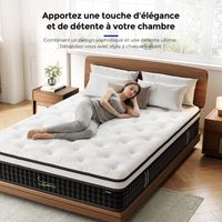 Matelas Patbrela 120x190cm - Très épais 26 cm - Mousse mémoire de forme HR,Blue Latex,Hypoallergénique