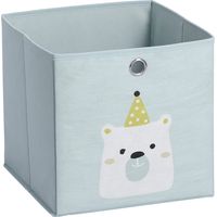 Zeller 14424 - Contenitore "Icebear", in tessuto non tessuto, 28 x 28 x 28 cm