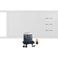 Portail coulissant électrique PVC blanc H 160 x L 350 BRIANCON - ouverture vers la gauche