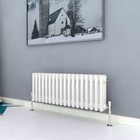 Biubiubath Traditional Cast Iron Radiator 300x830mm 3 Column White