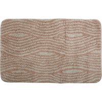 Alfombra de baño de microfibra 50x80cm Beige MSV