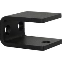 Support pour main courante design noire rectangulaire