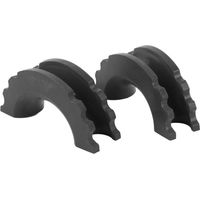 Kit de rondelles anti-vibrations pour manilles à anneau en D de 3/4 pouce, noires